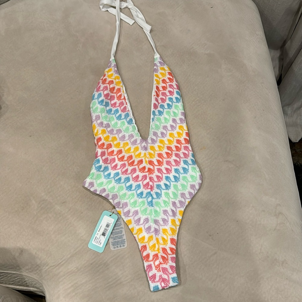 Gone bananas, luli fama, deep V luli pop one piece.